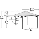 ShelterLogic 24011 Gazebo 11 x 11', Bronze