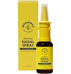 Beekeeper's Naturals Nasal Spray for Adults with Propolis