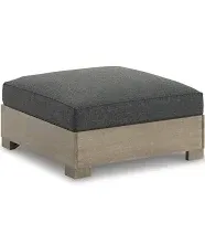 Citrine Park Brown & Charcoal Outdoor Ottoman