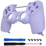 eXtremeRate Light Violet Replacement Front Housing Shell Cover Compatible with ps4 Slim Pro Controller CUH-ZCT2 JDM-040/050/055 - Controller NOT Included