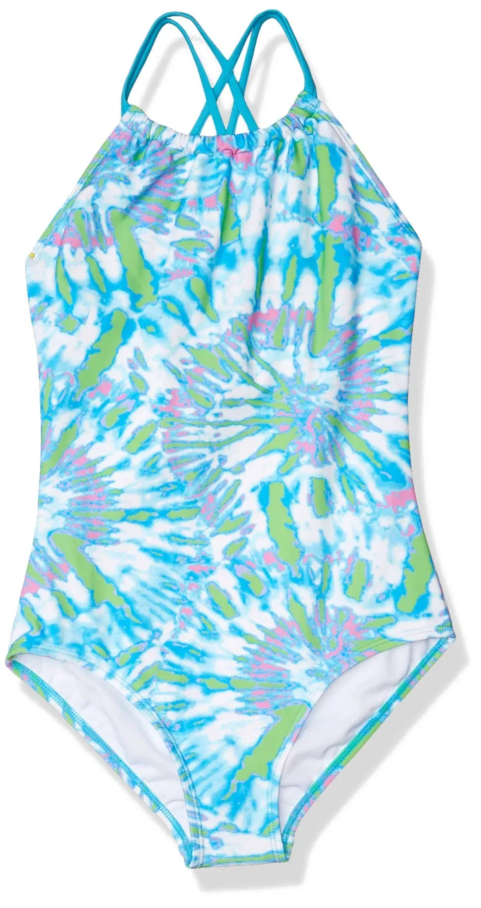 Girls&#039; One Piece, Blue, Size 12.0 YJqs Swimsuit