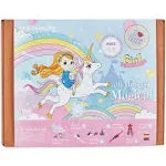 jackinthebox Unicorn Gifts | 6-in-1 Premium Craft Kit for Girls Aged 5 6 7 8 9 10 Years