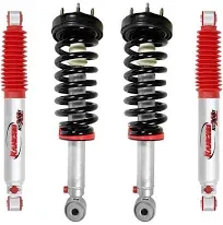 Rancho Quicklift Leveling Strut + RS9000XL Adjustable Shocks Set for 2009-2013 Ford F150 4WD