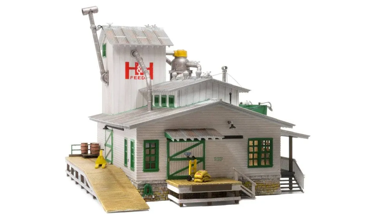 Woodland Scenics BR5059 HO Built-Up H&amp;H Feed Mill