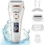 3 in 1 Wet &amp; Dry Painless Hair Removal IPX6 Waterproof Lady Electric Razor