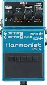 Boss PS-6 Harmony Guitar Effect Pedal USED free shipping main unit only