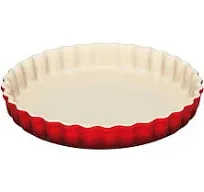 Le Creuset Stoneware Tart Dish - White