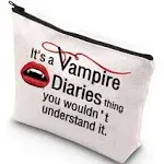 G2TUP The Vampire Merch Makeup Pouch The Diaries Fans Gift It's A Vampire Thing ...