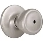 Stylish Satin Nickel Privacy Knob with Emergency Release - Versatile Use