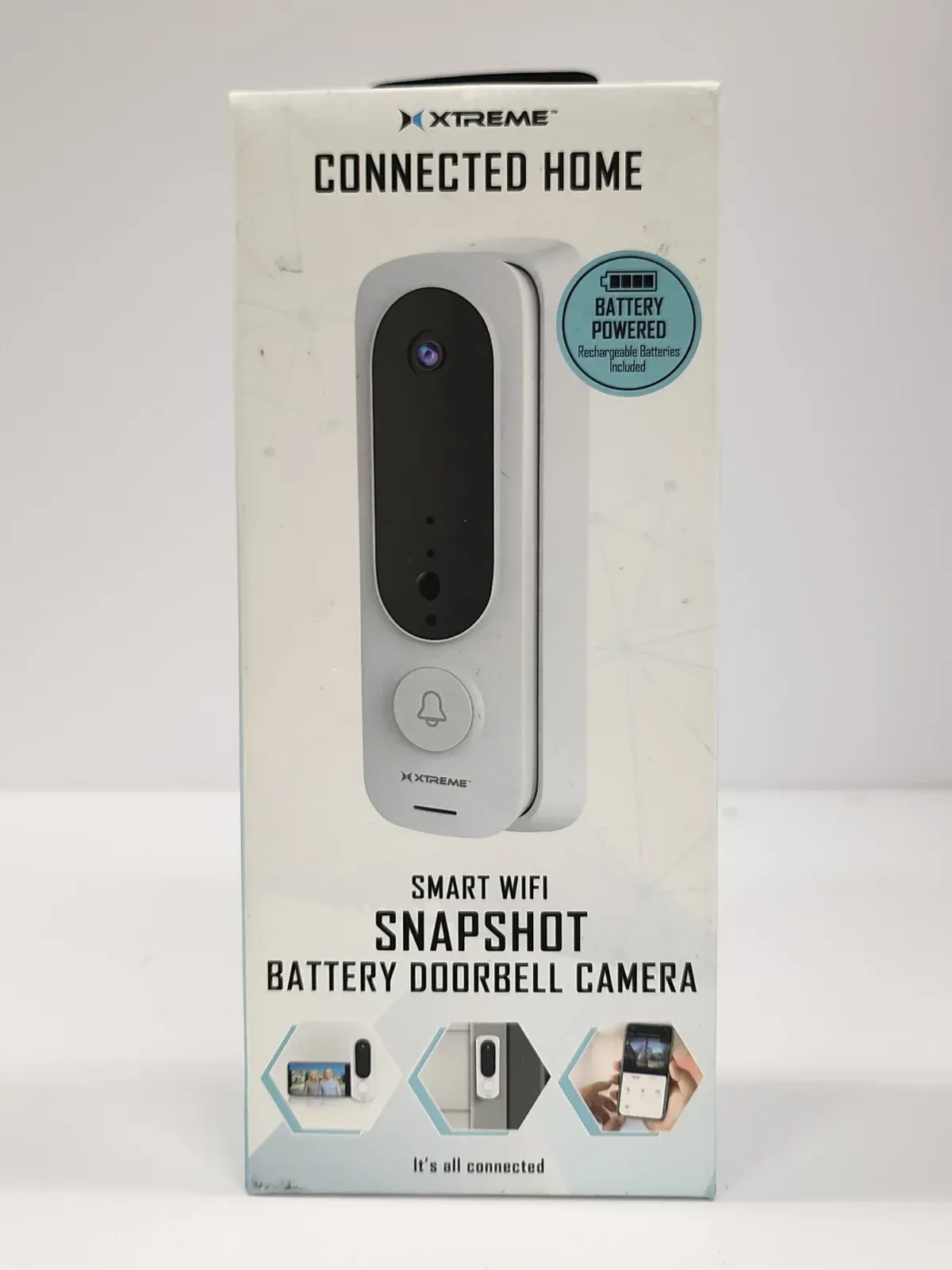 Connected Home Smart Wi-Fi Snapshot Camera Battery Doorbell