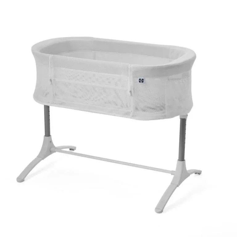 SEALY BABY Airy Dreams Breathable 2-in-1 Baby Bassinet & Bedside Sleeper, Bedside Bassinet for Baby, Height Adjustable, Stand-Alone or Bedside Sleeper, Drop-Down Panel for Easy Access