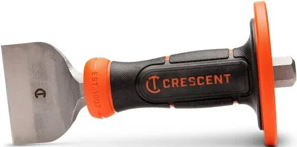 CRESCENT Brick Chisel with Handguard, 3 in x 8-1/2 in - GW CBCH30H Chisel