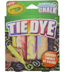 Crayola 5-Count Tie Dye Washable Sidewalk Chalk - 03-5800 | Blain's Farm & Fleet