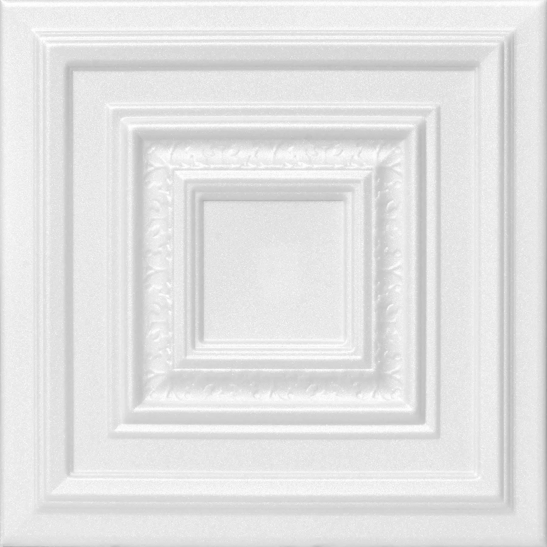 A La Maison Ceilings Surface Mount Ceiling Tiles 19.625&#034;Lx19.62<wbr/>&#034;Wx0.25&#034;H White