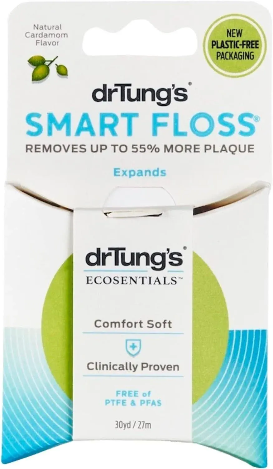 Dr. Tung's Smart Floss, 30 yds, Natural Cardamom Flavor 1 ea Colors May Vary (Pack of 30)