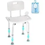 Shower Chair with Back,Adjustabl<wbr/>e Height Shower Stool,Shower Chair for inside Sh