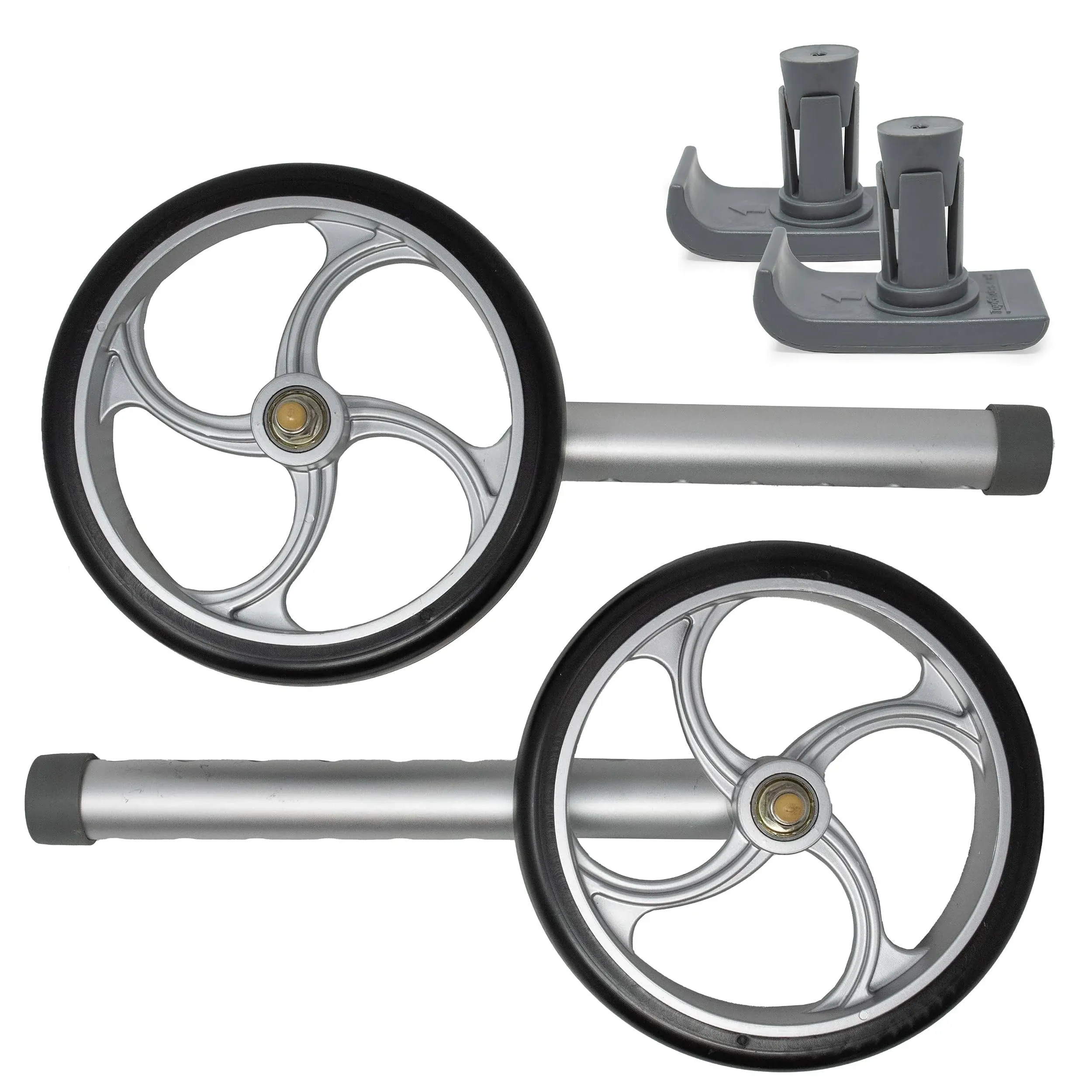 Vortex Universal 7 Inch Replacement Wheels Kit - LEGS & GLIDES INCLUDED (Silver Metallic)