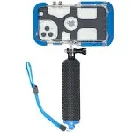 ProShot Touch - Waterproof Case Compatible with iPhone 12 and iPhone 12 Pro. Floating Hand Grip Mount Included. Underwater Camera App Included for Snorkeling and Diving Photography.