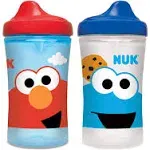 NUK Sesame Street Hard Spout Cup, 10 Oz, 2 Pack – BPA Free, Spill Proof Sippy Cup