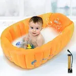 Inflatable Baby Bathtub, Newborn Baby Bathtub seat for Infant, Non-Slip Baby ...