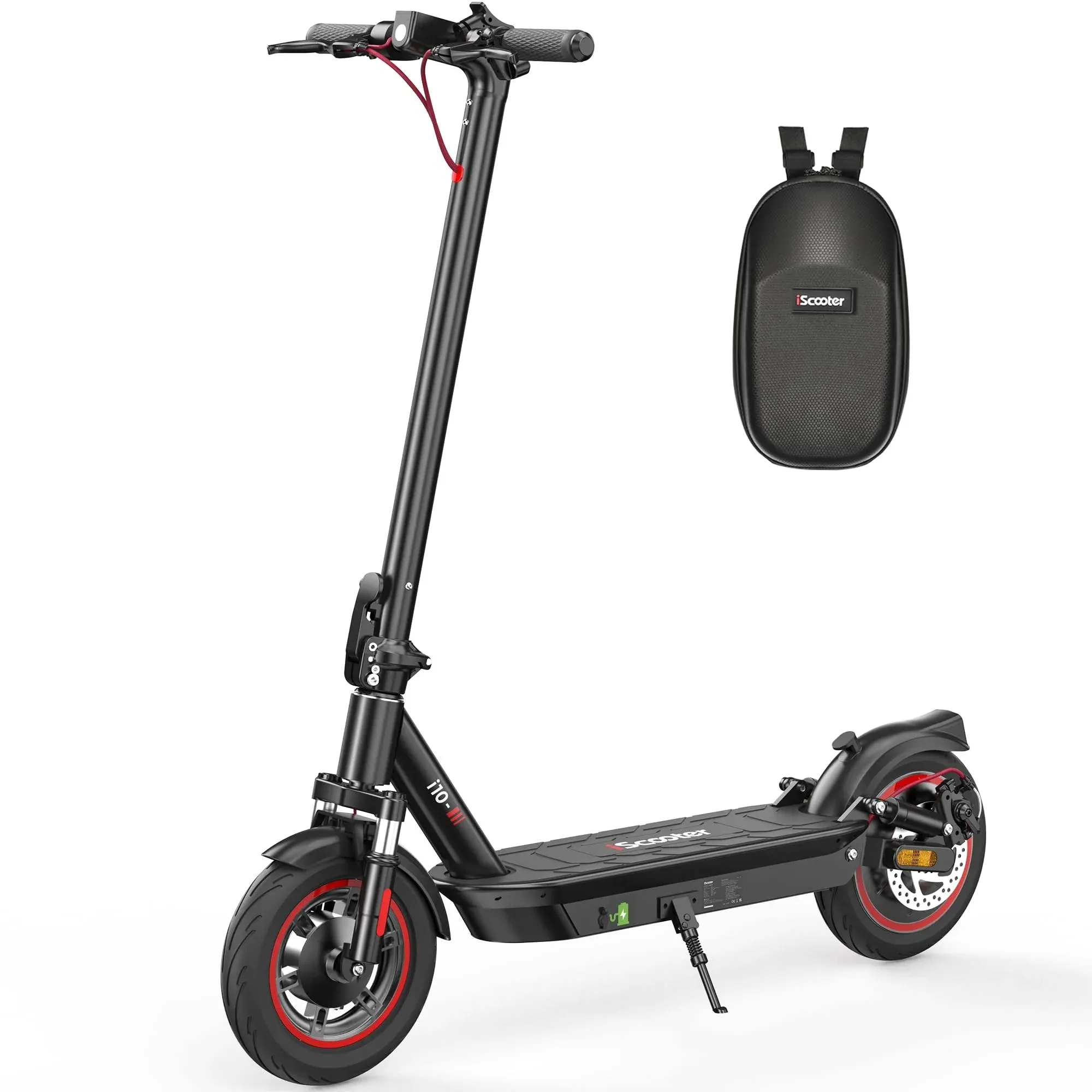 iScooter Electric Scooter Adults, 50/37/28 Miles Max Range, 28/25 Mph Speed,10" Pneumatic Tires, 800W/650W Motor, Foldable Commuting Electric Scooter for Adults with APP & Turn Signals & Storage Bag