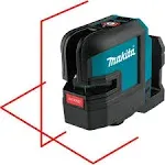 Makita SK105DZ 12V max CXT Lithium-Ion Cordless Self-Leveling Cross-Line Red Beam Laser, Tool Only