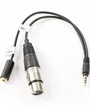 Movo TCB2 XLR (Female) Microphone to TRRS (Male) Adapter Cable for Smartphones