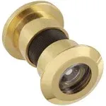 Solid Brass #2330 Jumbo Door Viewer 180 Degree, Polished Brass, First Watch