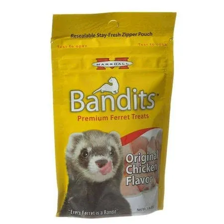 LM Marshall Bandits Premium Ferret Treats - Chicken Flavor - 4 oz