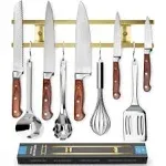 Wall Mount Magnetic Knife Strip & Organizer For Kitchen & Tools