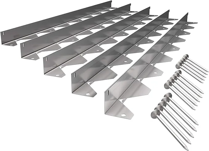 Vodaland - 2 inch Stainless Steel Garden Edging Complete Set with Included Installation Nails. (3)