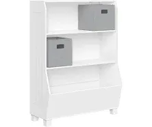 RiverRidge Home Kids 23-in. Bookcase with Toy Organizer, White