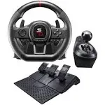 Subsonic Superdrive - GS650-X Steering Wheel With Pedals for Xbox Series X|S / Xbox One / PS4