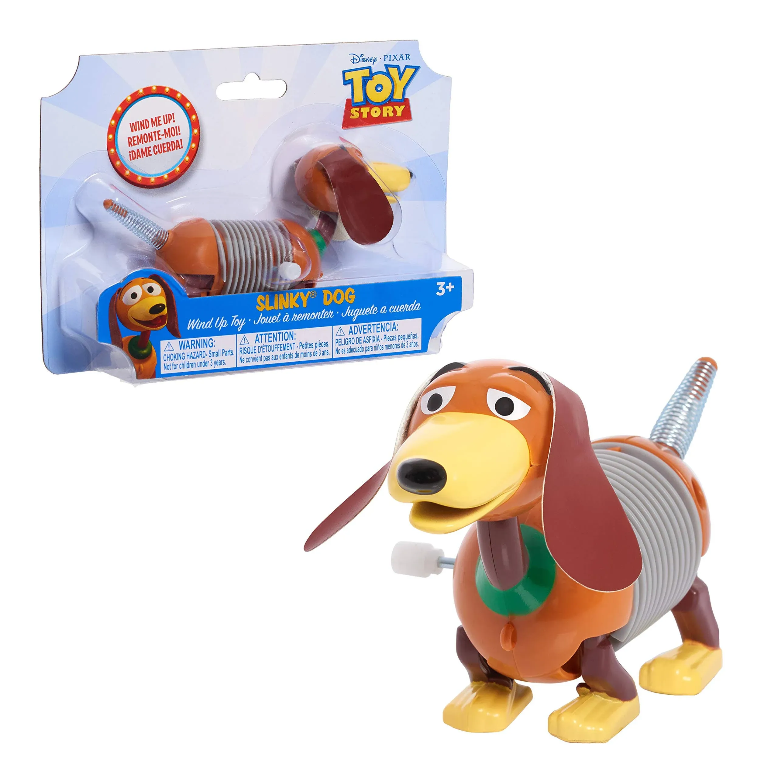 Just Play Disney•Pixar's Toy Story Slinky Dog Wind-Up Toy, Slinky Dog from Toy Story, Fidget Toy, Kids Toys for Ages 3 Up