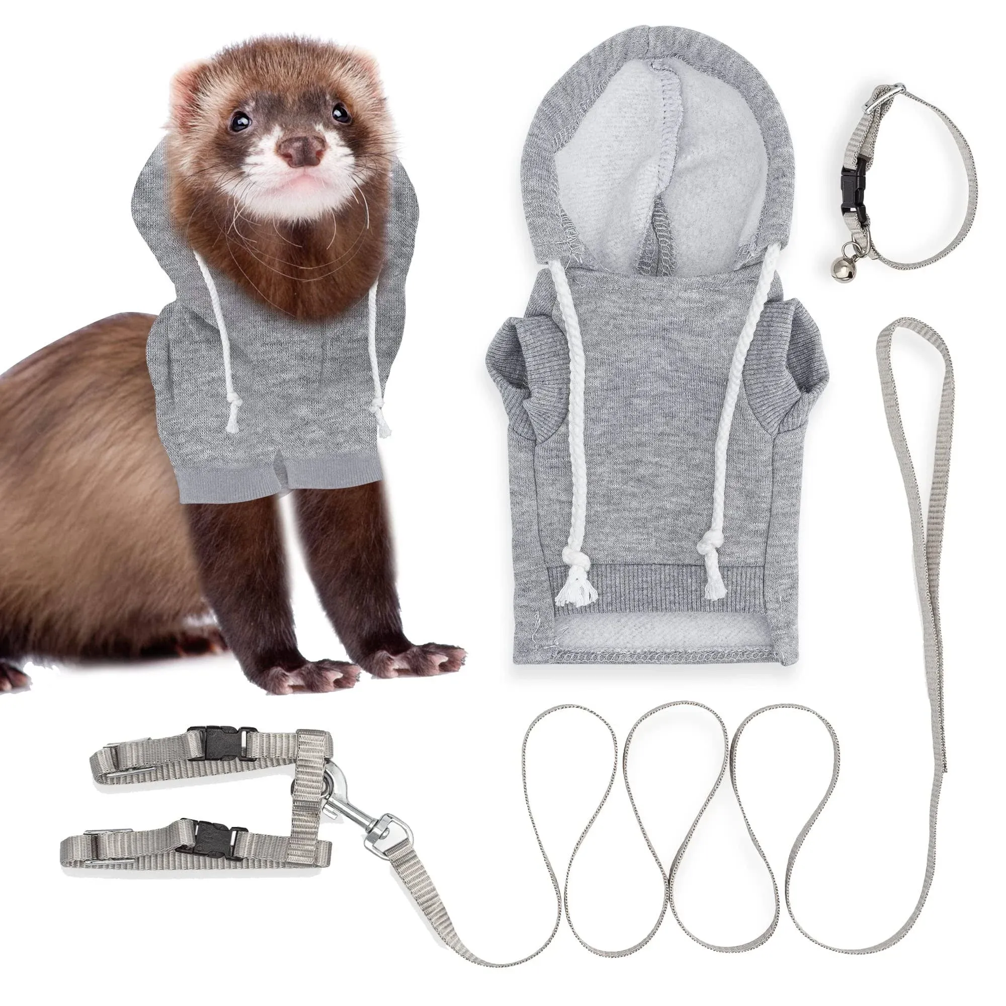 Ferret Sweater, Leash and Collar Set - Ferret Costume - Ferret Accessories - ...