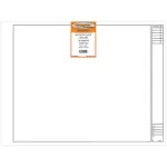 Clearprint 18" x 24" 1000H Design Vellum Sheets with Architect Title Block, 16 lb., 100% Cotton, 10 Sheets Per Pack, 1 Each