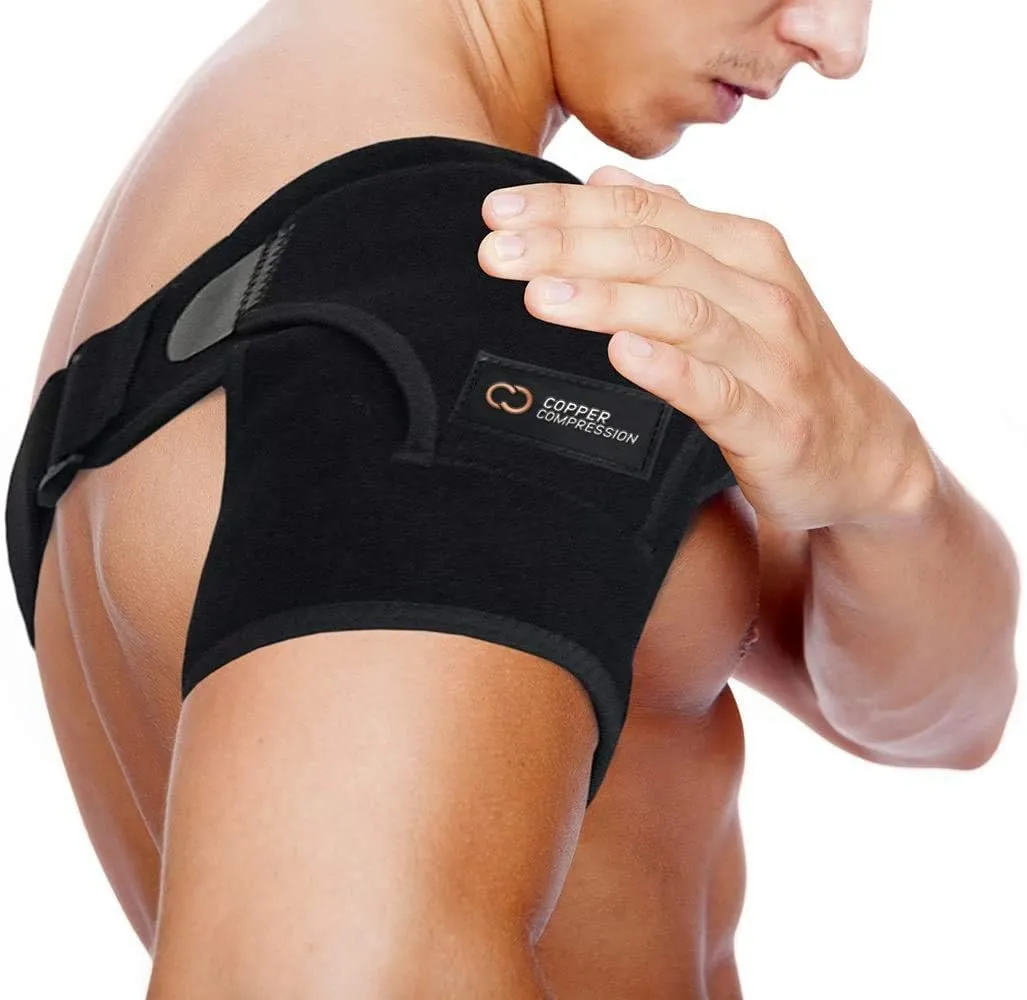 Copper Compression Recovery Shoulder Brace Copper Infused Immobilizer for Torn Rotator Cuff