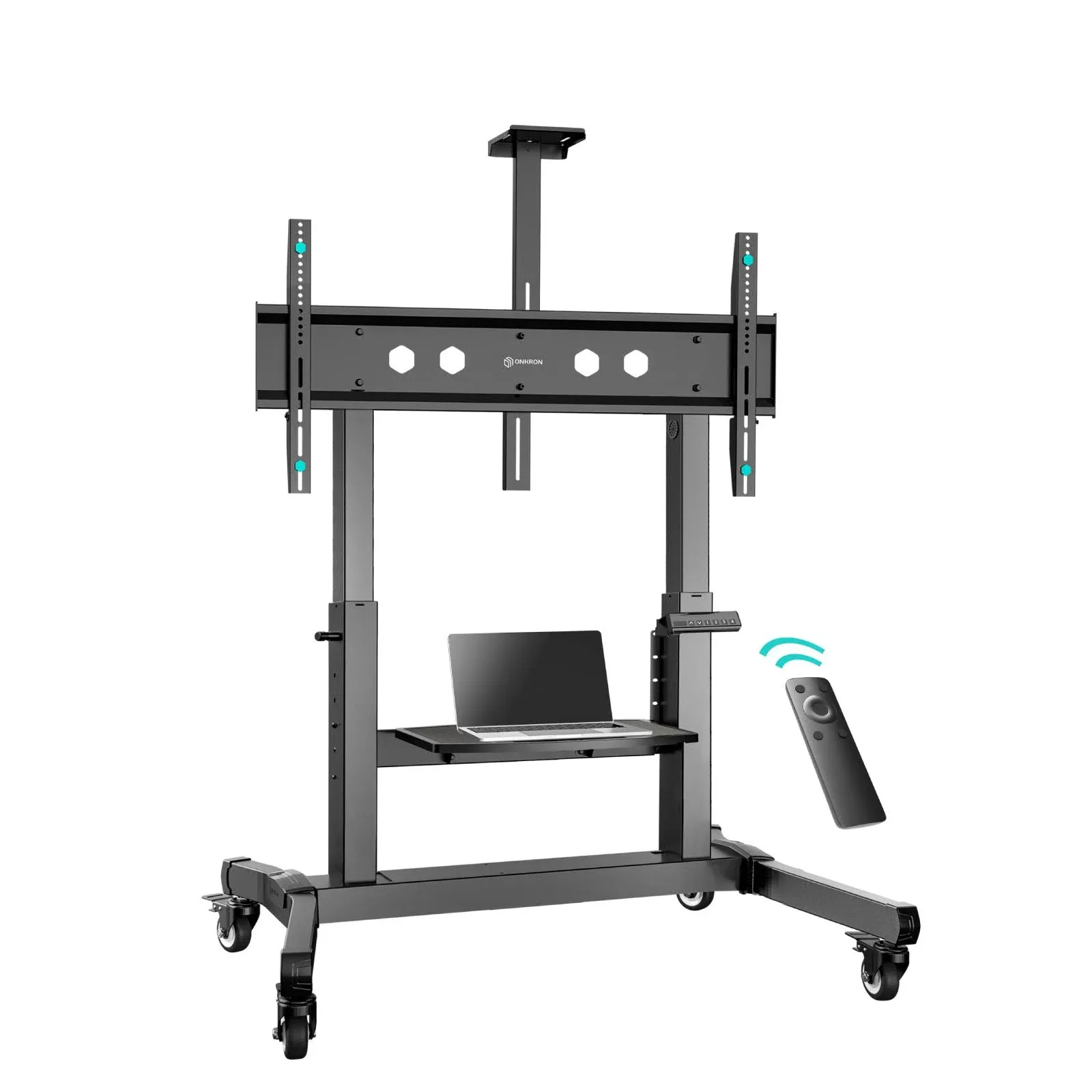 Motorized mobile stand for TV or interactive panels 50"-100" max 265 lbs, black TS1991E