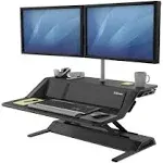 Fellowes Lotus DX Sit Stand Workstation, Black