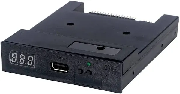 Gotek SFR1M44-U100 3.5 inch 1.44MB USB SSD Floppy Drive Emulator Black