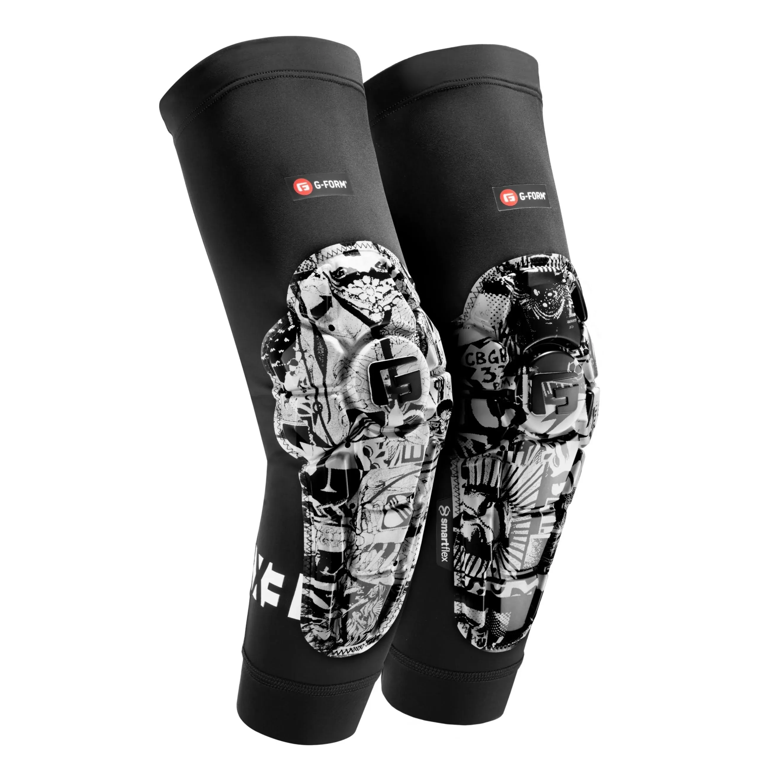 G-Form Pro-X3 Mountain Bike Elbow Guard - Black/White