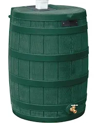 Good Ideas Khaki Rain Wizard 50 Gallon Rain Barrel - RW50-KHA | Blain's Farm & Fleet