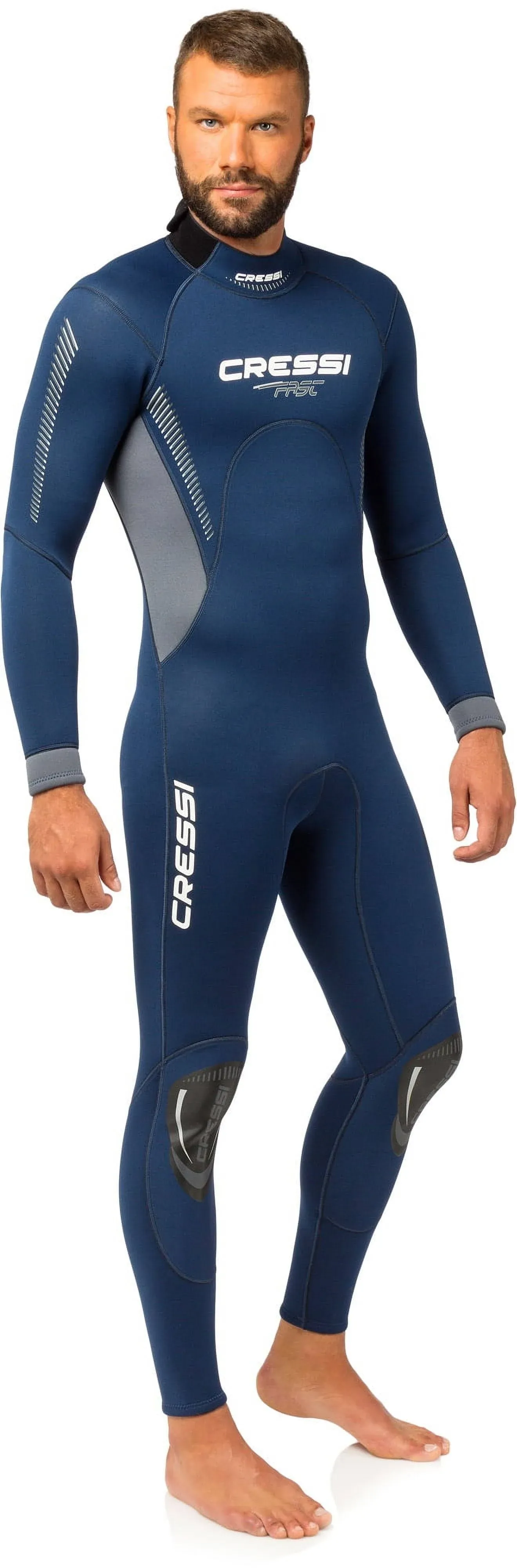 Cressi Men's Full Wetsuit Back-Zip for Scuba Diving & Water Activities - Fast 3mm: Designed in Italy