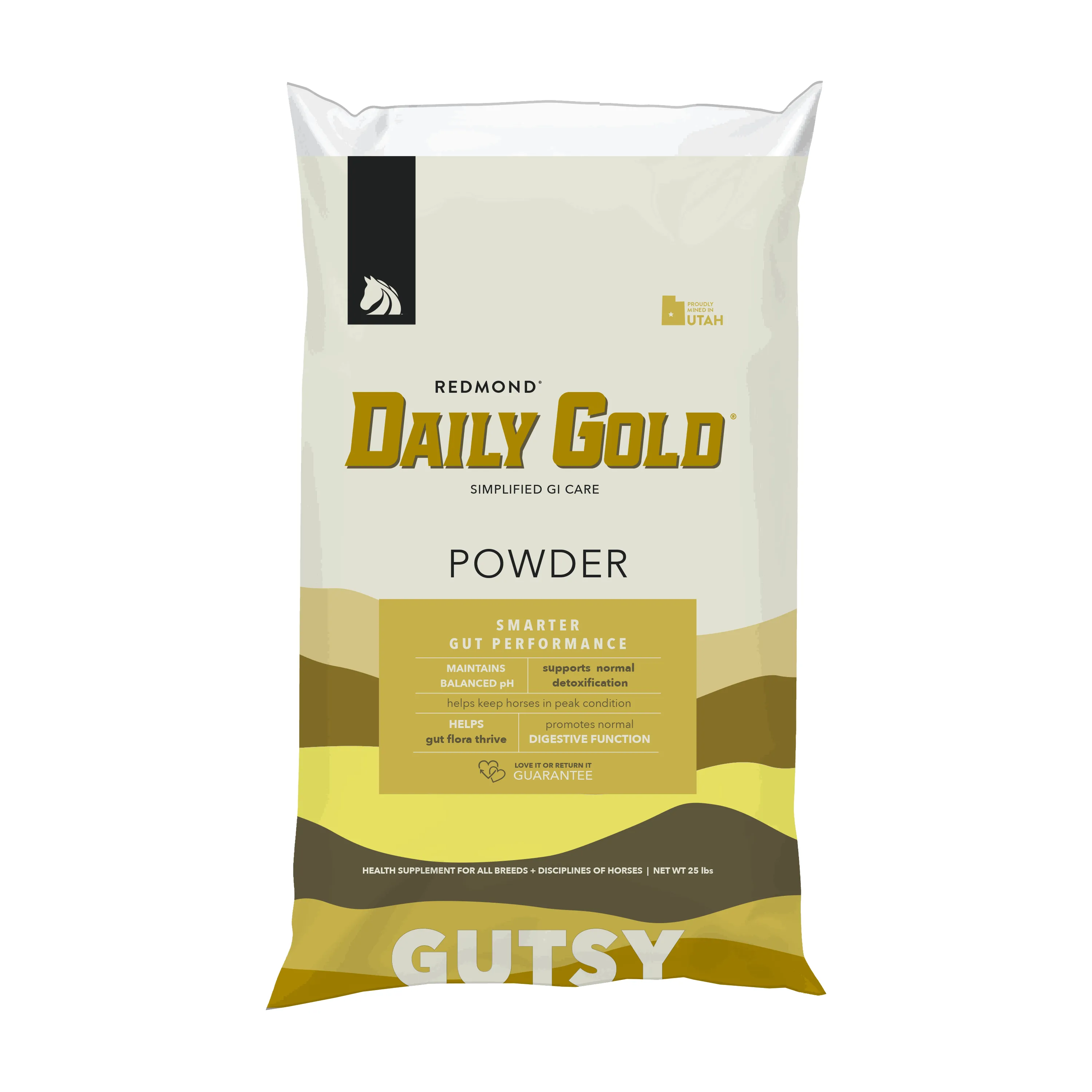 Daily Gold - Horse Gut Supplements Powder / Bag (25 lb) - Best Value