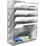 EasyPAG Wall File Organizer Mesh 5 Tier Wall File Holder Desktop Vertical Han...