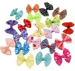 20pcs Dog Hair Bows with Alligator Clips for Small Medium Dogs Bowknot Hair C...