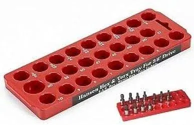 Hansen Hex / Torx Socket Bit Holder Organizer Tray - HSN-50000