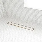 Signature Hardware 443313 18&#034; Cohen Linear Tile-In Shower Drain - Polished Brass