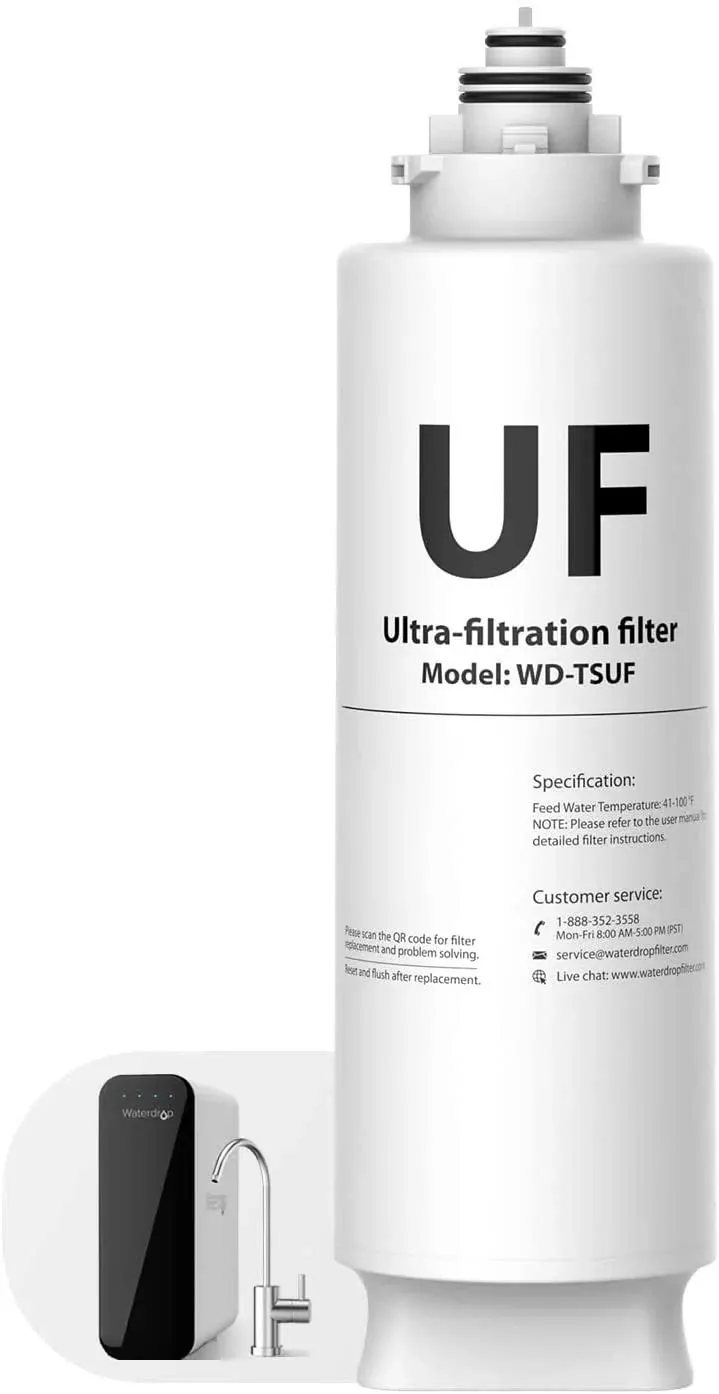 Waterdrop TSUF Ultra-Filtrati<wbr/>on Under Sink Water Filter, 0.01 Micron, 1 Pack