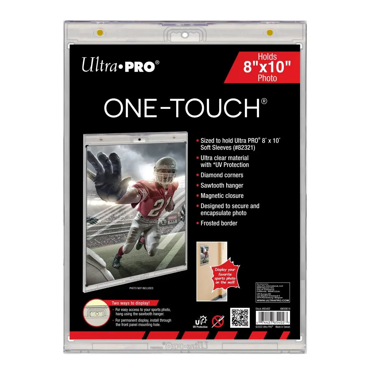 Ultra Pro 8" x 10" One-Touch Magnetic Display Case w/UV Protection